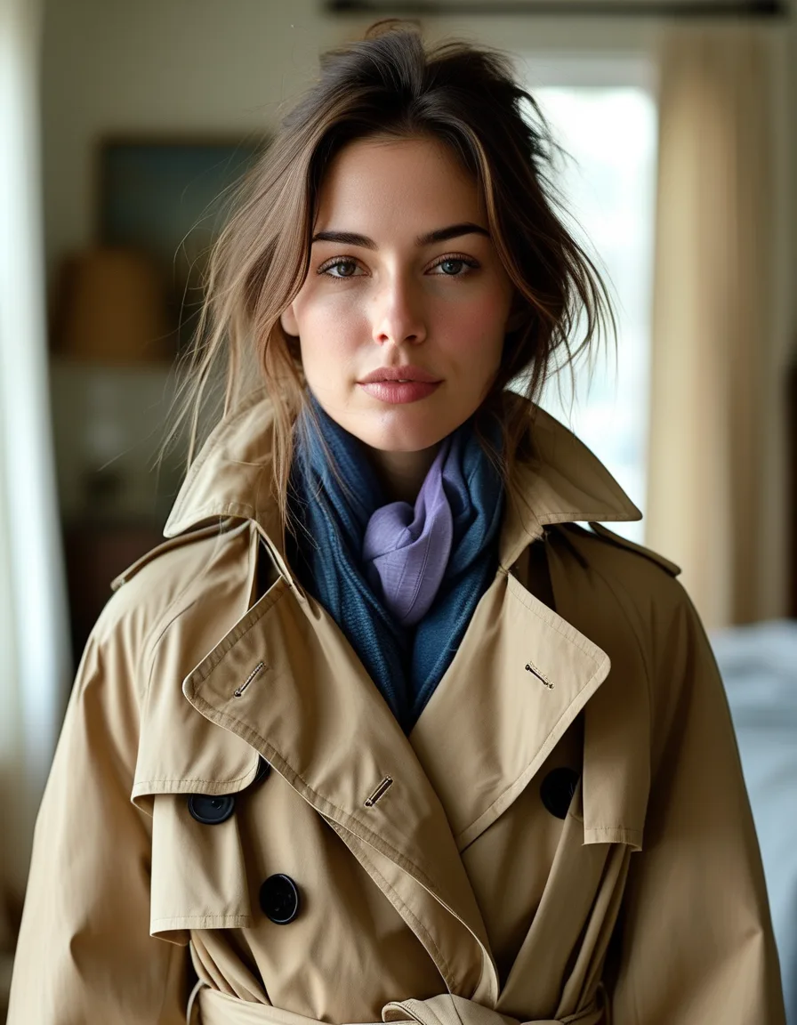 The Actual Belt-Tying Detail That Changes How a Trench Coat's Whole Silhouette Reads