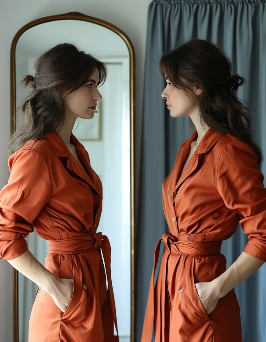 Why Tying a Trench Coat Belt Instead of Buckling It Changes the Whole Silhouette